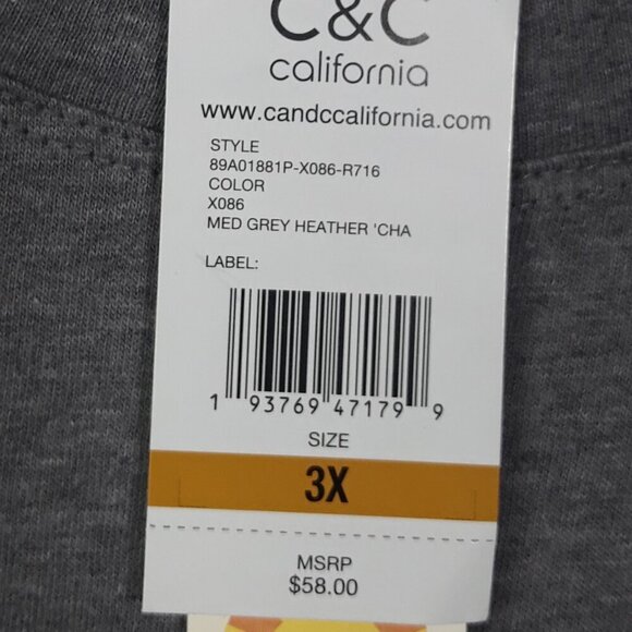 NWT C&C California Chasing Adventure Graphic T-Shirt 3X - Picture 6 of 8
